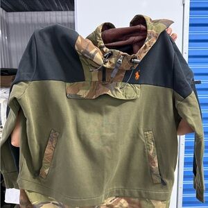 Ralph Lauren Olive and Camouflage Hoodie